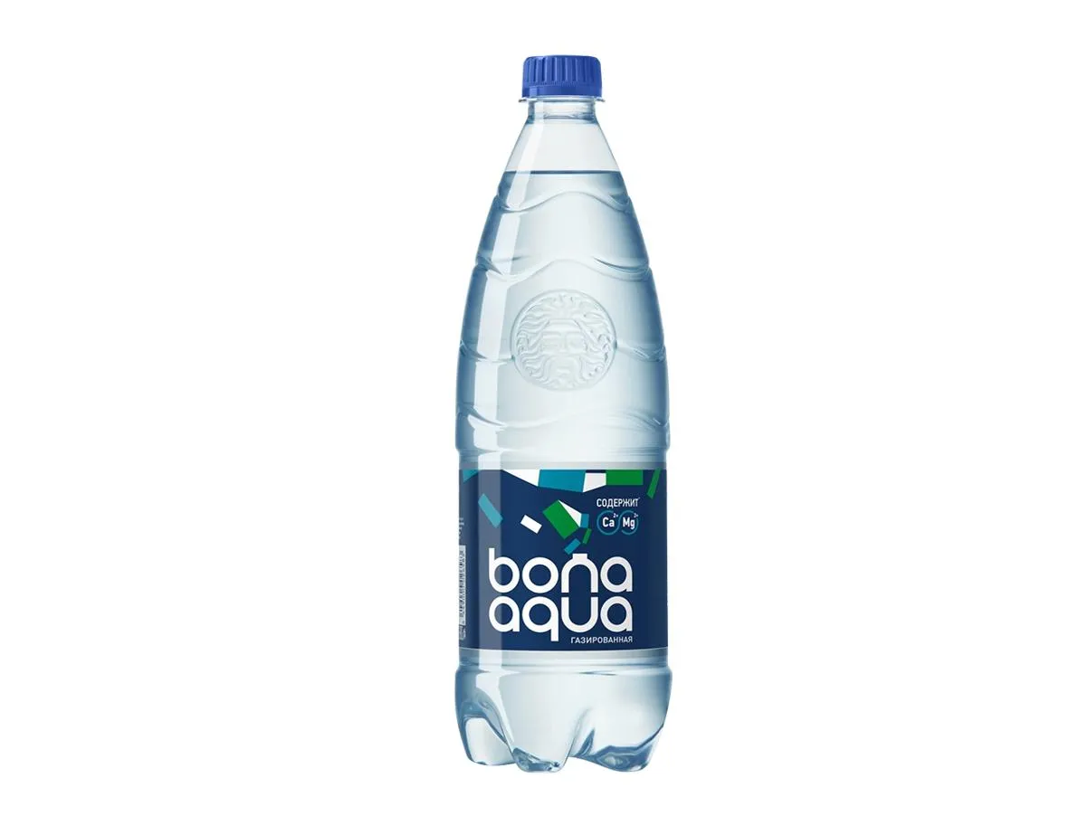 Вода БонАква 1,0л газированная